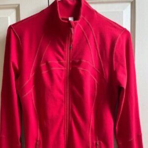 🍒LULULEMON Classic DEFINE Jacket sz 10 DARK RED Full-Length LUON~ VVHTF COLOR!